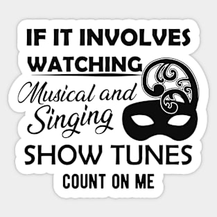 Theatre - Musical and singing show tune Sticker